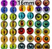 ojos realistas vidrio 16mms para munecos amigurumis peluches x10 unidades 5 pares surtidos 0