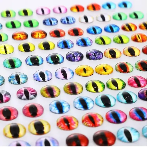 ojos realistas vidrio 12mms para munecos amigurumis peluches x10 unidades 5 pares surtidos 0