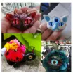 ojos realistas vidrio 25mms para amigurumis peluches dragon gato buho x8 unidades 4 pares surtidos 2