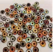 ojos realistas vidrio 6mms para munecos amigurumis peluches x10 unidades 5 pares surtidos 2