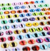 ojos realistas vidrio 16mms para munecos amigurumis peluches x10 unidades 5 pares surtidos 3