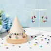 cuentas para bijouterie vidrio millefiori pintadas 6 8mms hilo 40cms multicolor 5