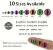 ojos realistas pvc 3d adhesivo 4mms para amigurumis peluches pez 4 colores x40 unidades 1