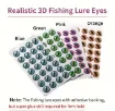 ojos realistas pvc 3d adhesivo 4mms para amigurumis peluches pez 4 colores x40 unidades 2