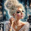 set pintura diamantes art gem 5d lamina 25x25cms motivo mujer occidental xw041 0