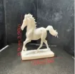 pieza impresion 3d abs modelo caballo galopando medida 120x40x90mms color blanco 1