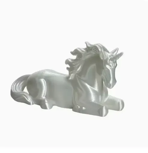 pieza impresion 3d abs modelo caballo unicornio frances sentado 0