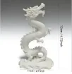 pieza impresion 3d abs modelo dragon chino vertical medida 74x40x120mms blanco 1