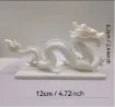 pieza impresion 3d abs modelo dragon chino medida 120x40x62mms color blanco 1