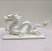 pieza impresion 3d abs modelo dragon chino medida 120x40x62mms color blanco 2