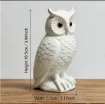 pieza impresion 3d abs modelo buho medida 55x45x100mms color blanco 1