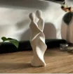 pieza impresion 3d abs modelo pareja minmalista abstracta medida 20x20x60mms color blanco 0