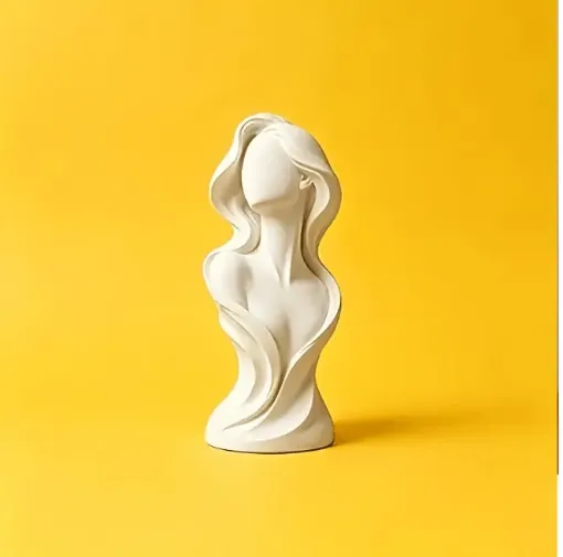 pieza impresion 3d abs modelo busto femenino minimalista medida 30x25x60mms color blanco 0