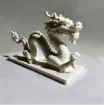 pieza impresion 3d abs modelo dragon chino medida 120x40x62mms color blanco 3