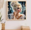 set pintura diamantes art gem 5d lamina 25x25cms motivo mujer occidental xw041 6