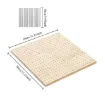 tablero base madera para ganchillo medida 30x30cms 18 varillas 10cms 0