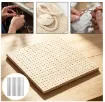 tablero base madera para ganchillo medida 30x30cms 18 varillas 10cms 2