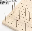 tablero base madera para ganchillo medida 20x20cms 15 varillas 15cms 0
