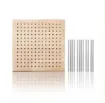 tablero base madera para ganchillo medida 20x20cms 12 varillas 10cms 0