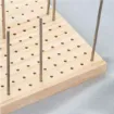 tablero base madera para ganchillo medida 20x20cms 12 varillas 10cms 2
