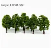 arbol pino 3d mini plastico para maquetas arboles 35mms por 10 unidades 1