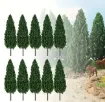 arboles mini 3d plastico para maquetas arboles 68mms por 6 unidades surtidas 2
