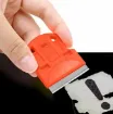 rascador espatula mini removedor para quitar pegamento 50x40mms 5 repuestos plastico metal 0