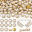 piedras coser imitacion strass girasol sol 10mms por 50 unidades perla 0