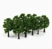 arbol pino 3d mini plastico para maquetas arboles 35mms por 10 unidades 3