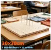 tablero base madera para ganchillo medida 30x30cms 18 varillas 10cms 3