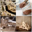 palitos maqueteros varillas para maqueta madera 50cms recto 5x5mm paquete 4 unidades 6