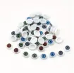 ojos realistas plastico 3d ovalados 15x10mms para peluches amigurumis 30 unidades 15 pares surtidos 0