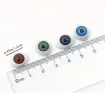 ojos realistas plastico 3d ovalados 15x10mms para peluches amigurumis 30 unidades 15 pares surtidos 1