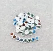 ojos realistas plastico 3d ovalados 15x10mms para peluches amigurumis 30 unidades 15 pares surtidos 2