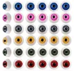 ojos realistas plastico 3d ovalados 20mms para peluches amigurumis x12 unidades 6 pares surtidos 0