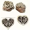 apliques calados madera forma corazon calado medida 53mms x10 unidades motivos surtidos 2