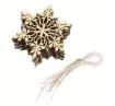 apliques calados madera forma copo nieve medida 80mms x10 unidades cuerda 0