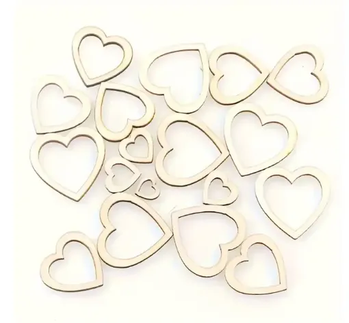 apliques calados madera forma corazon calado medidas 10 30mms x50 unidades surtidas 0