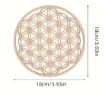 apliques calados madera forma mandala posavasos medida 100mms x5 unidades surtidas 1