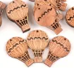 apliques calados madera forma globo aerostatico medida 55x35mms x5 unidades 0