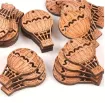 apliques calados madera forma globo aerostatico medida 55x35mms x5 unidades 1