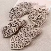 apliques calados madera forma corazon calado medida 53mms x10 unidades motivos surtidos 6