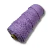 cordon algodon 3mms para macrame rollo 100mts color lila 11 1