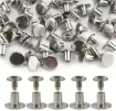tornillos remaches chicago phillips m5 acero inoxidable cuero encuadernacion 6mm x10 set niquel 0