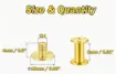 tornillos remaches chicago phillips m5 acero inoxidable cuero encuadernacion 8mm x5 set oro 0