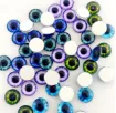 ojos realistas vidrio 6mms para amigurumis peluches dragon gato buho x50 unidades 25 pares surtidos 1