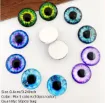 ojos realistas vidrio 6mms para amigurumis peluches dragon gato buho x50 unidades 25 pares surtidos 2