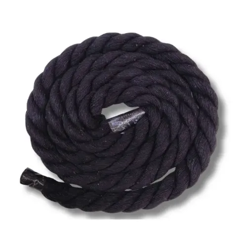 cordon cuerda algodon trenzado 12mms para macrame manualidades x200cms color negro 0