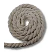 cordon cuerda algodon trenzado 12mms para macrame manualidades x200cms color blanco antiguo 0