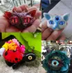 ojos realistas vidrio 6mms para amigurumis peluches dragon gato buho x30 unidades 15 pares surtidos 3